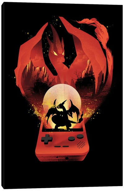 Red Pocket Gaming Collection Canvas Art Print - Limited Edition Video Game Art