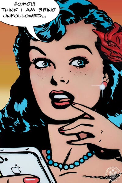 #OMG by D13EGO framed canvas print