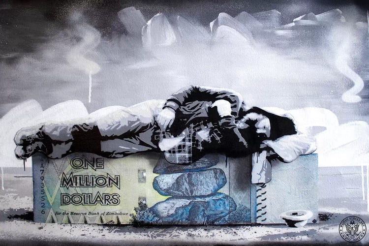 Poor Millionaire by D13EGO wall art