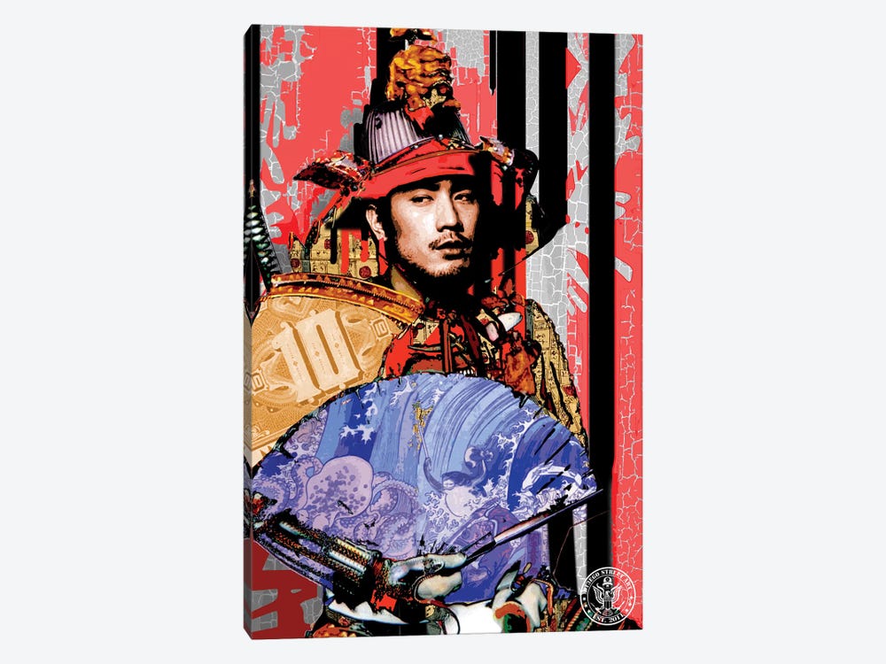 Red Samurai by D13EGO 1-piece Canvas Art Print