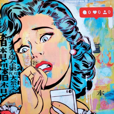 Zero Likes Zero Love by D13EGO framed canvas print