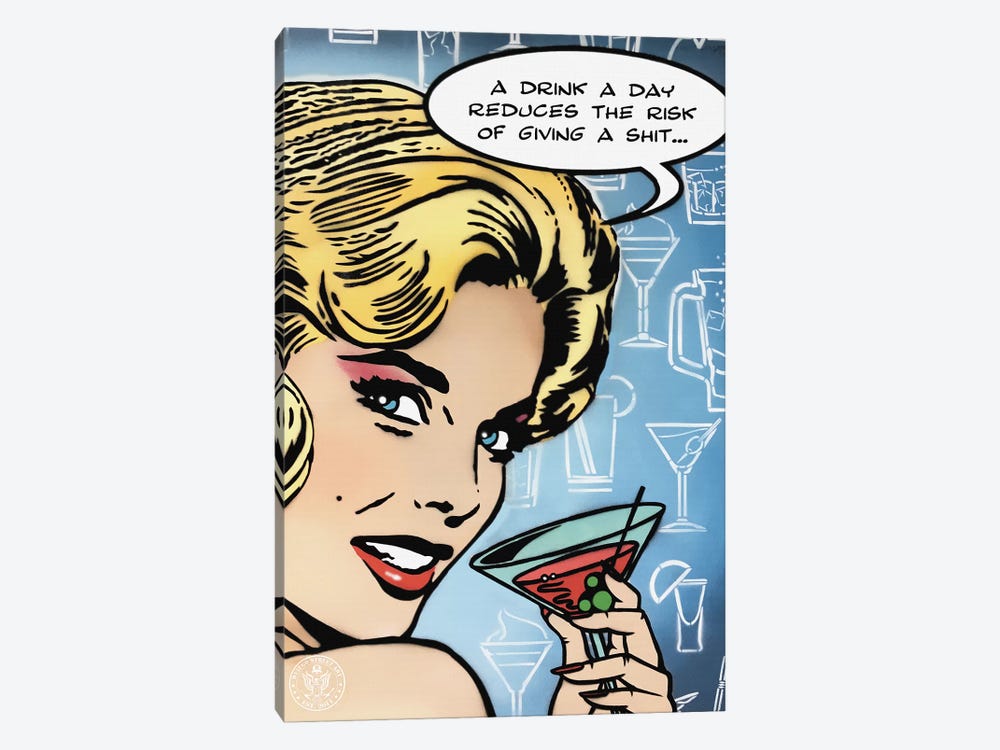 A Drink A Day by D13EGO 1-piece Canvas Art Print