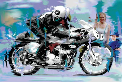 Speed by D13EGO framed canvas print