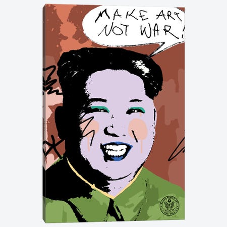 Make Art Not War Canvas Print #DEG45} by D13EGO Canvas Print