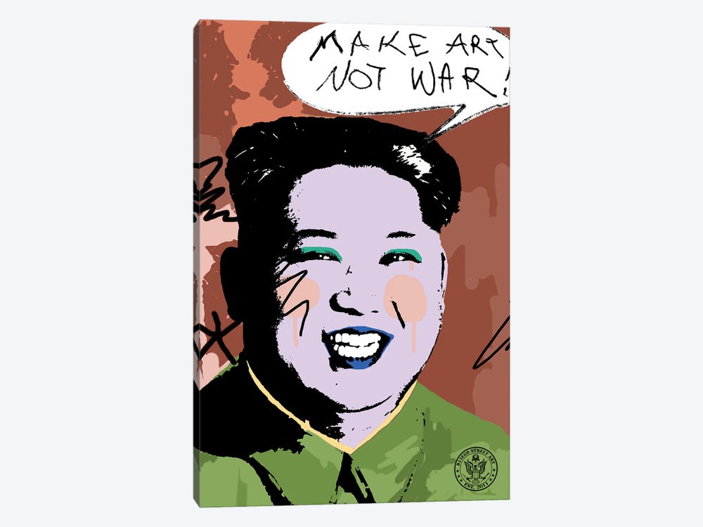 Make Art Not War by D13EGO 1-piece Canvas Print