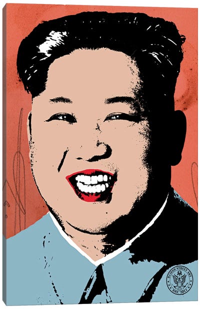 Rocket Man Canvas Art Print - Kim Jong-un