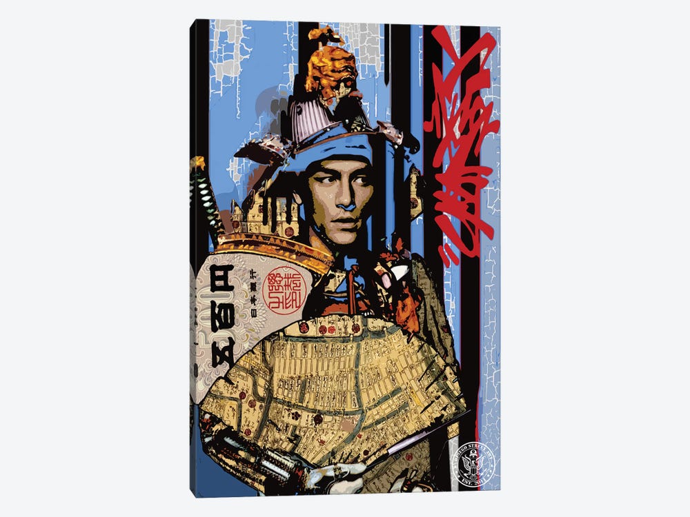 Blue Samurai by D13EGO 1-piece Canvas Art