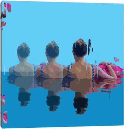 Into The Water Canvas Art Print - D13EGO
