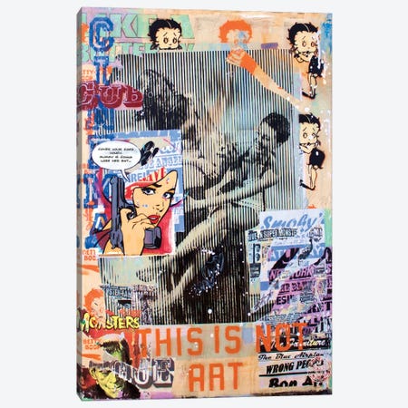 This Is Not Art Canvas Print #DEG88} by D13EGO Canvas Artwork