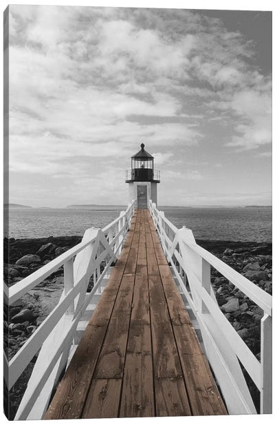 Port Clyde Lighthouse Canvas Art Print - Color Pop Photography