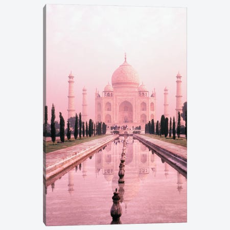 Taj Mahal in Pink Light Canvas Print #DEL195} by Danita Delimont Canvas Art