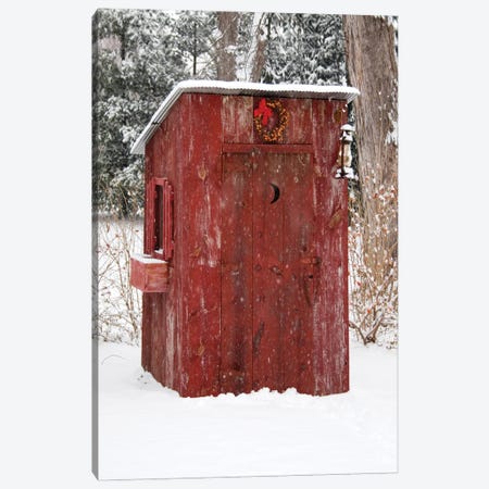 Holiday Outhouse Canvas Print #DEL213} by Danita Delimont Canvas Wall Art