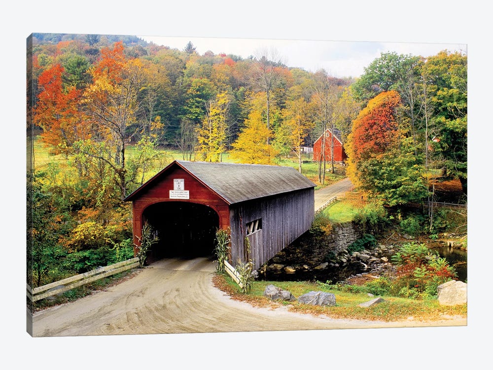 Vermont Covered Bridge by Danita Delimont 1-piece Art Print