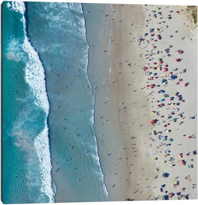Aerial Beach Canvas Art Print - Aerial Beaches 