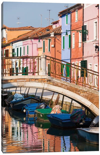 Colorful Canal Canvas Art Print - Danita Delimont