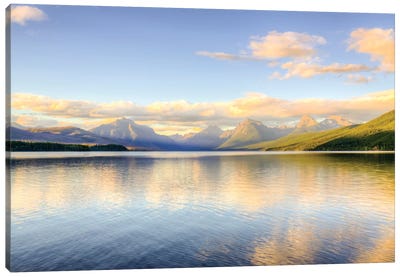 Lake MacDonald Canvas Art Print - Lake & Ocean Sunrise & Sunset Art