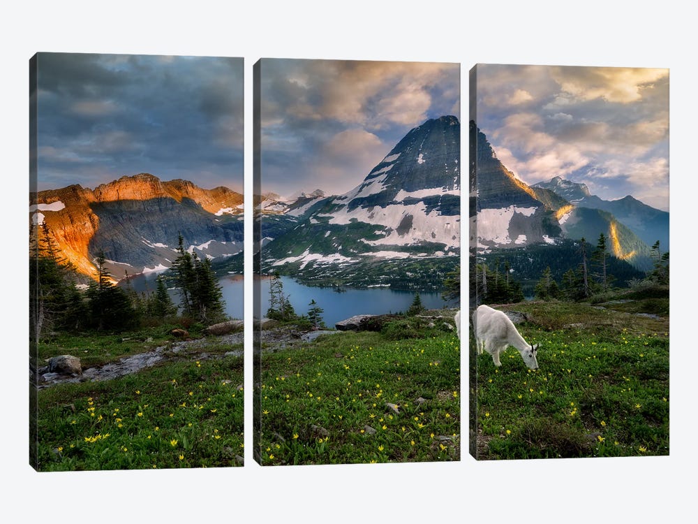 Goat Mountain by Dennis Frates 3-piece Canvas Art