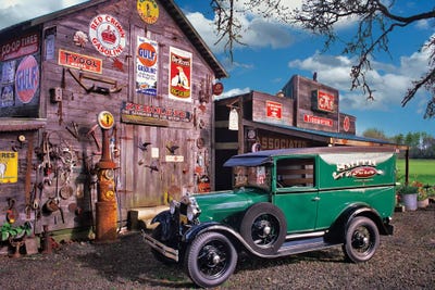 Antiques Store Front by Dennis Frates canvas print