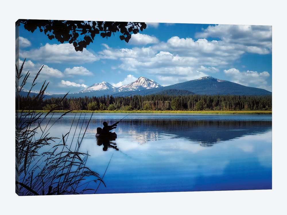 Fly Fishing by Dennis Frates 1-piece Canvas Wall Art