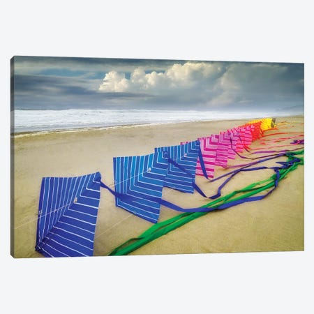 Beach Kite Canvas Print #DEN1048} by Dennis Frates Canvas Art Print
