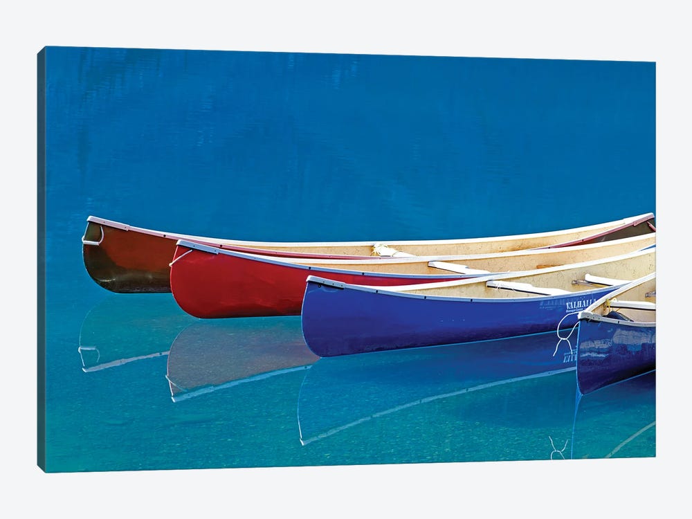 Canoe Reflection by Dennis Frates 1-piece Canvas Artwork