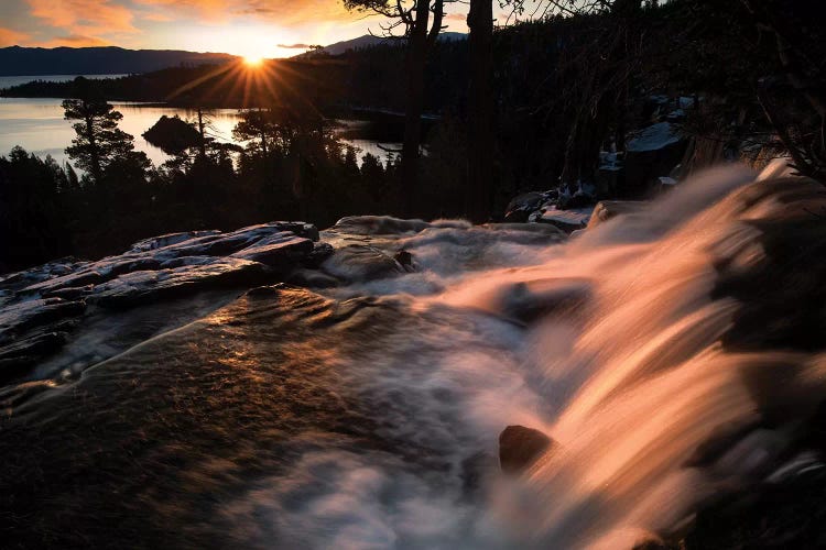 Eagle Falls Sunrise by Dennis Frates wall art