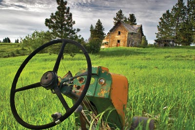 Abandoned Tractor by Dennis Frates canvas print