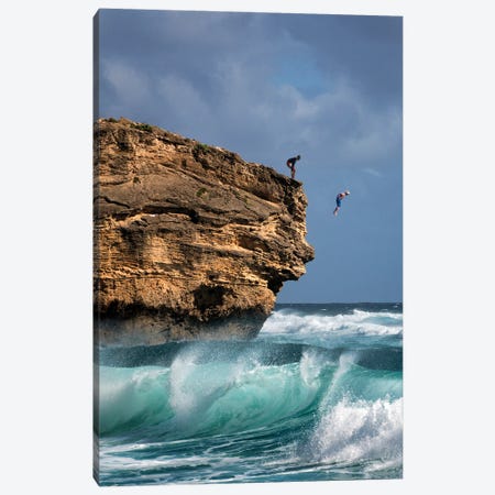 Cliff Jumping Canvas Print #DEN1120} by Dennis Frates Canvas Art