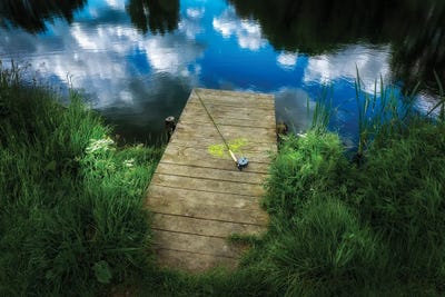 Rod And Pier by Dennis Frates multi panel art