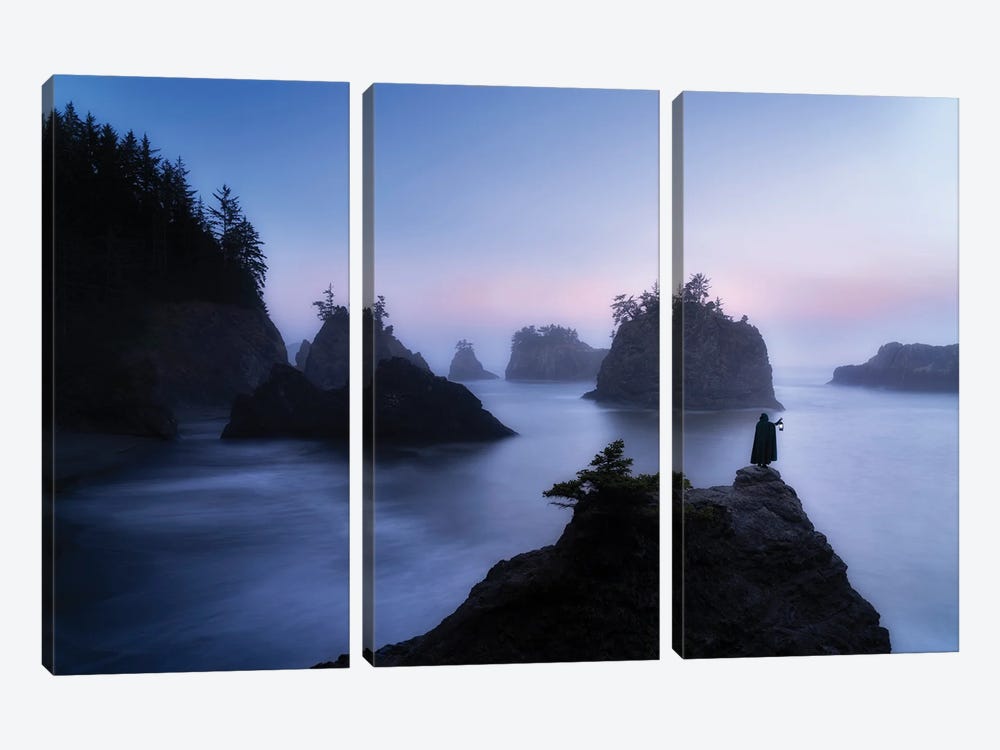 Keeping The Light by Dennis Frates 3-piece Canvas Print