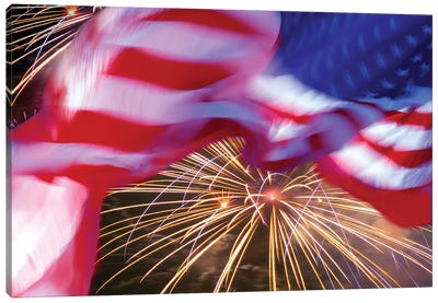 4th Of July Canvas Art Print - American Flag Art