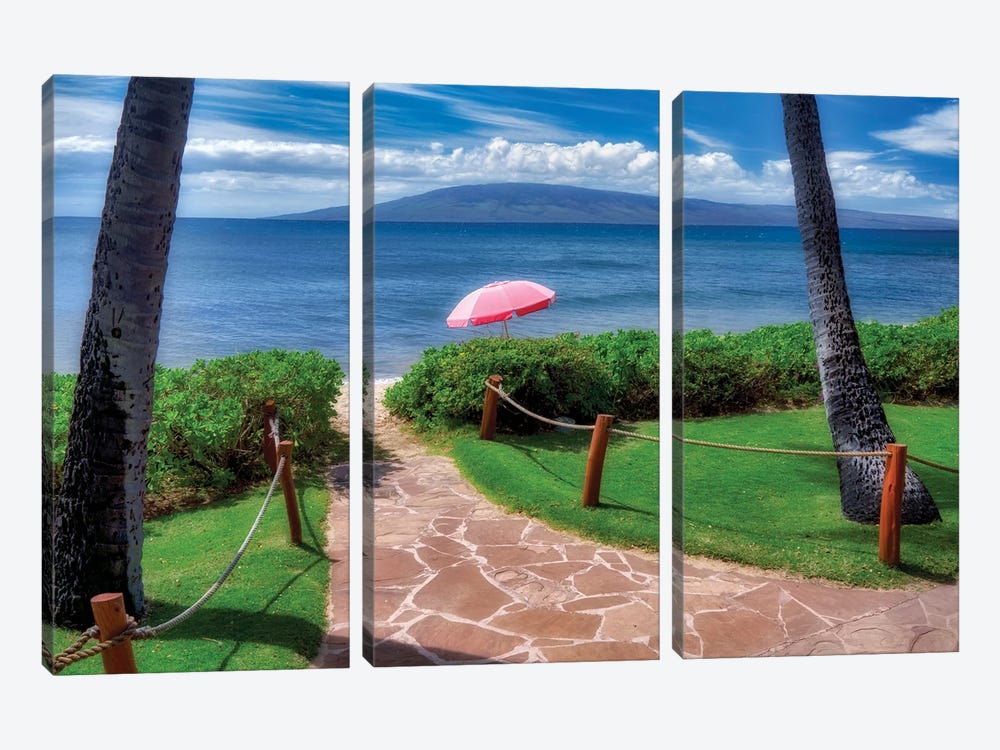 Beach Pathway by Dennis Frates 3-piece Art Print