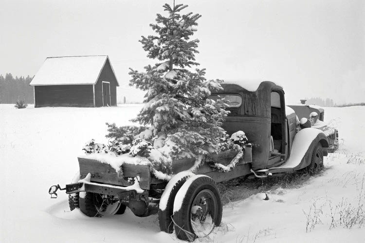 Christmas Tree Truck by Dennis Frates wall art