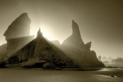 Sunset And Fog by Dennis Frates canvas print