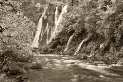 Multiple Falls II by Dennis Frates canvas print