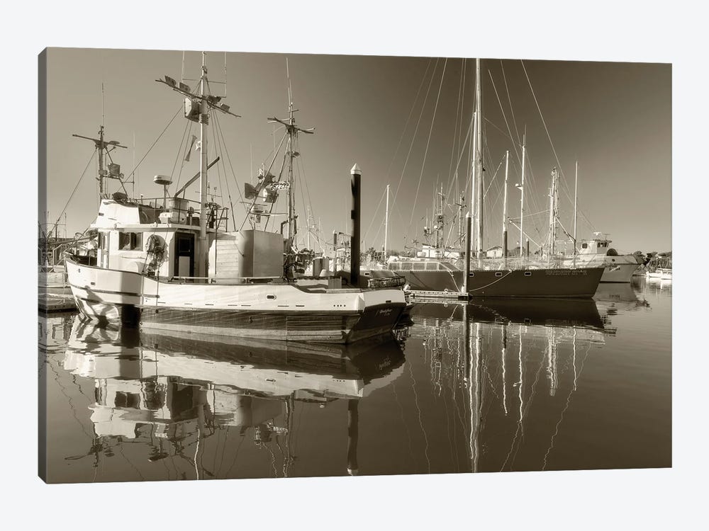Fishing Boats by Dennis Frates 1-piece Canvas Artwork
