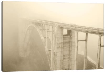 Foggy Bridge Canvas Art Print
