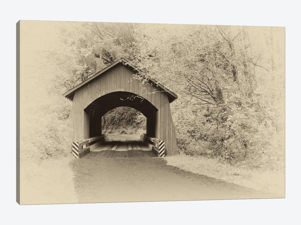 Covered Bridge by Dennis Frates 1-piece Canvas Wall Art