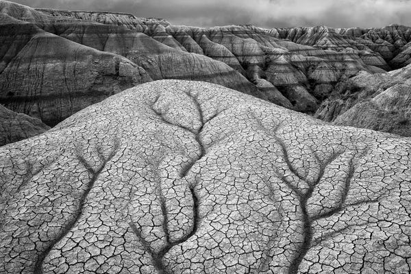 Badlands National Park: Badland Erosion by Dennis Frates