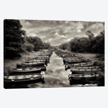 Many Boats Canvas Print #DEN1278} by Dennis Frates Canvas Artwork