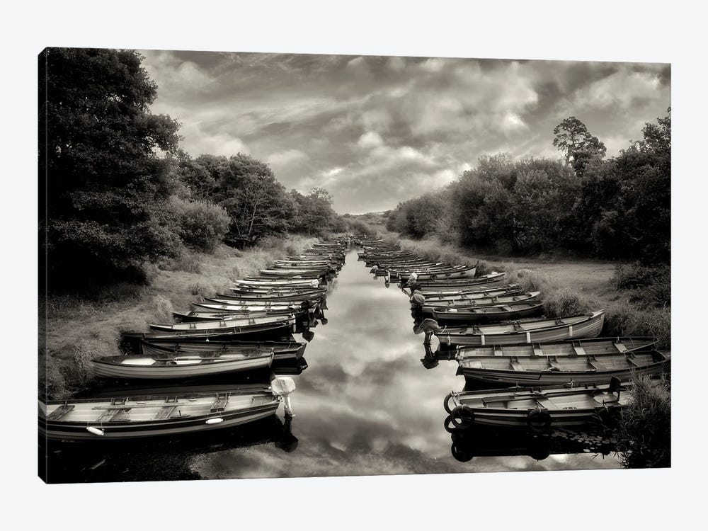 Many Boats by Dennis Frates 1-piece Canvas Print