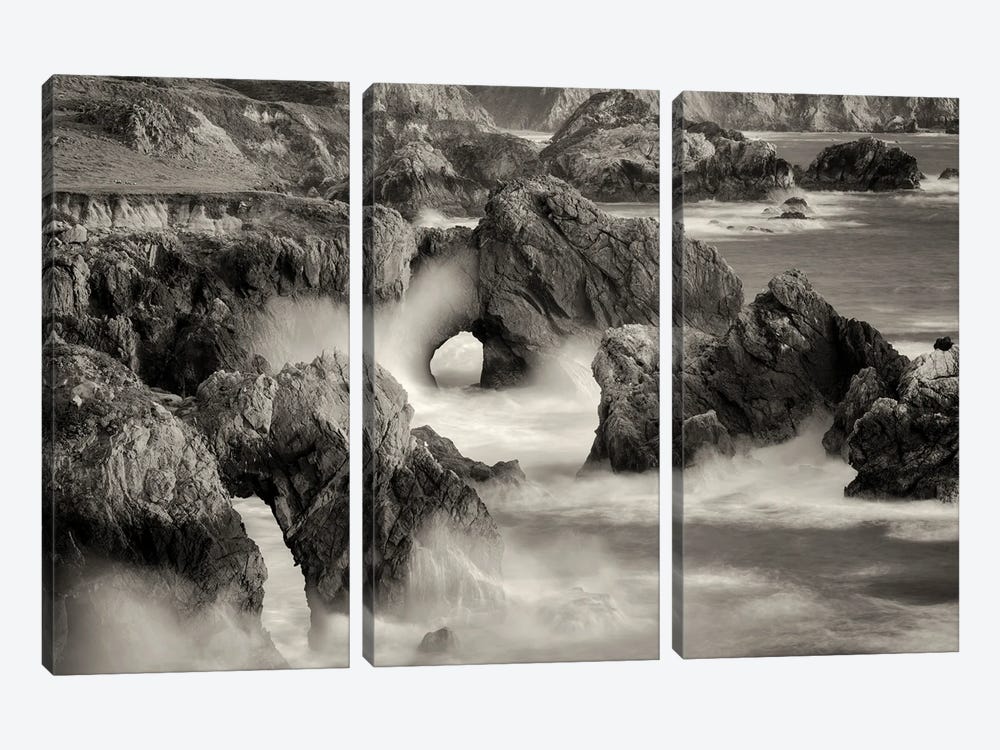 Arched Coastline by Dennis Frates 3-piece Canvas Print