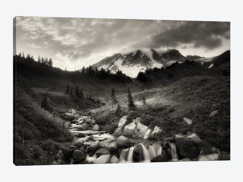 Edith Creek And Mt. Rainier by Dennis Frates 1-piece Art Print