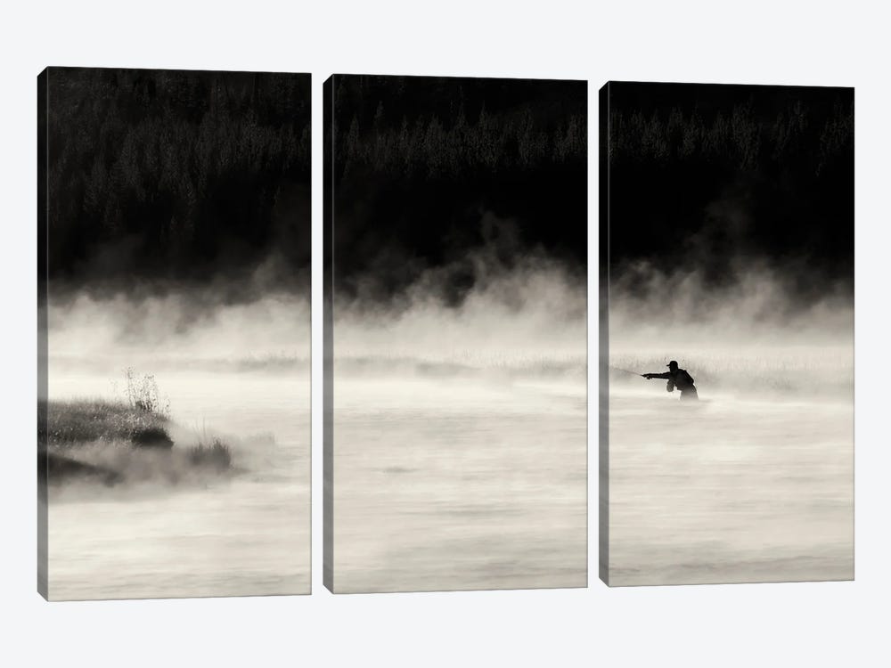 Madison Fly Fishing by Dennis Frates 3-piece Canvas Art