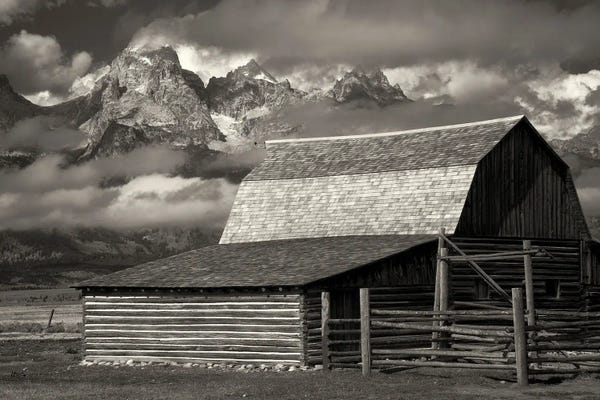 Teton Range: Teton Barn II by Dennis Frates