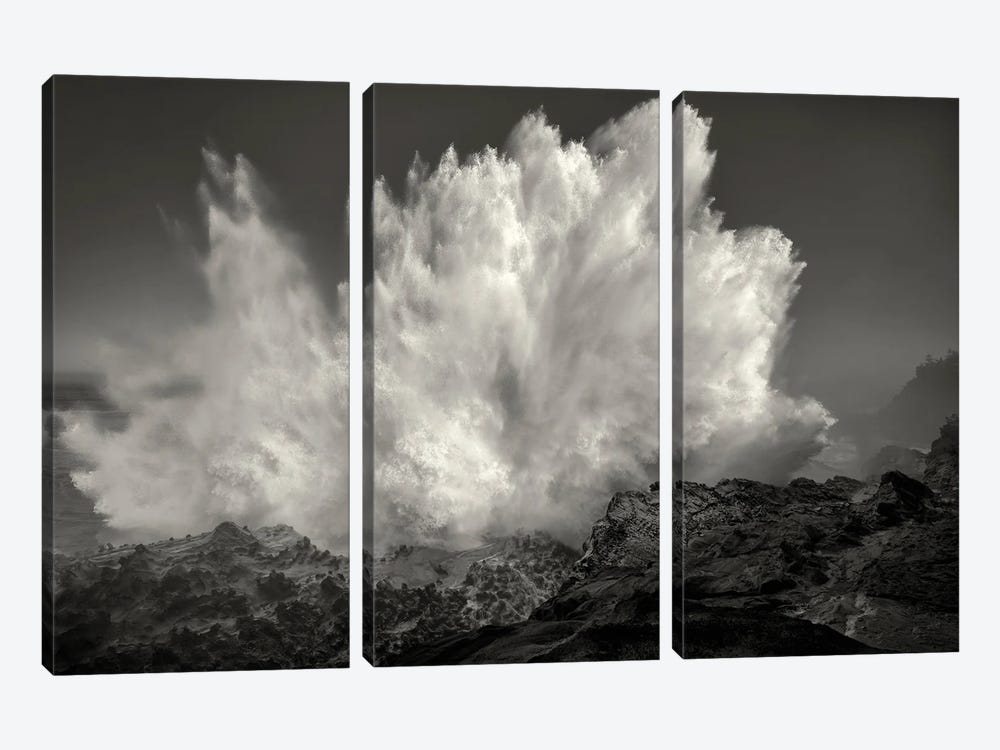 Monster Wave II by Dennis Frates 3-piece Canvas Print