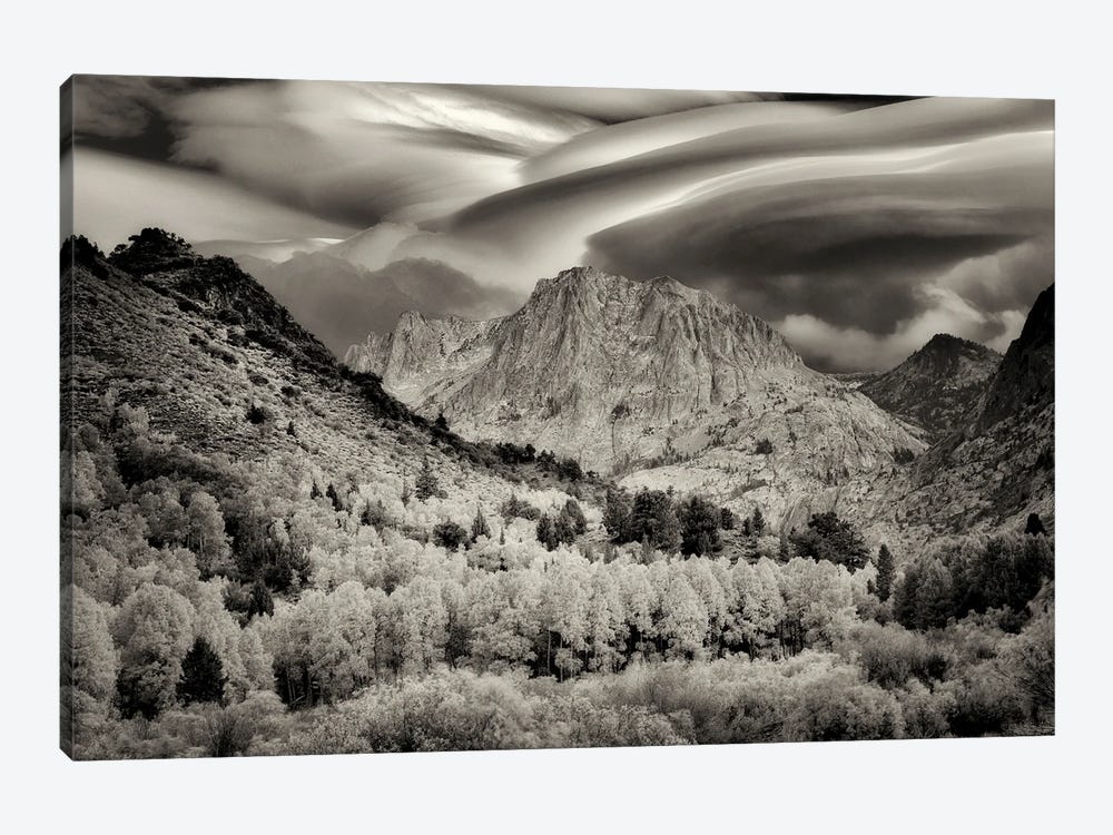 Lenticular Sierra Clouds by Dennis Frates 1-piece Canvas Print