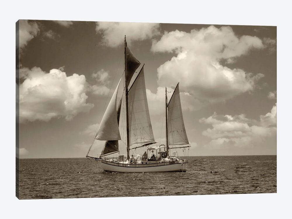 Good Weather Sailing by Dennis Frates 1-piece Canvas Wall Art
