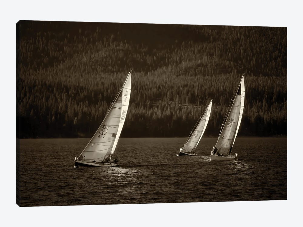 Sailboat Race by Dennis Frates 1-piece Canvas Art Print