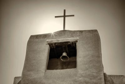 Southwest Church IV by Dennis Frates multi panel art